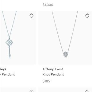 Tiffany twist knot necklace